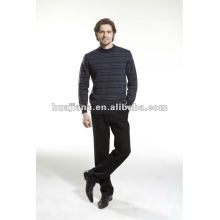 men's thick knitting 100% cashmere golf sweater